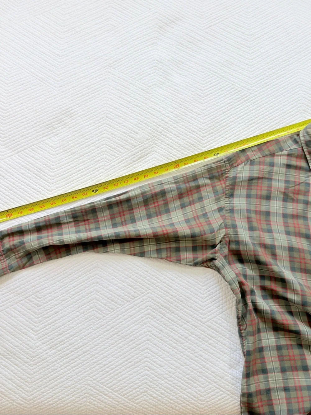 Banana Republic Men's Plaid Button-Down Shirt in Olive, Brown & Rust